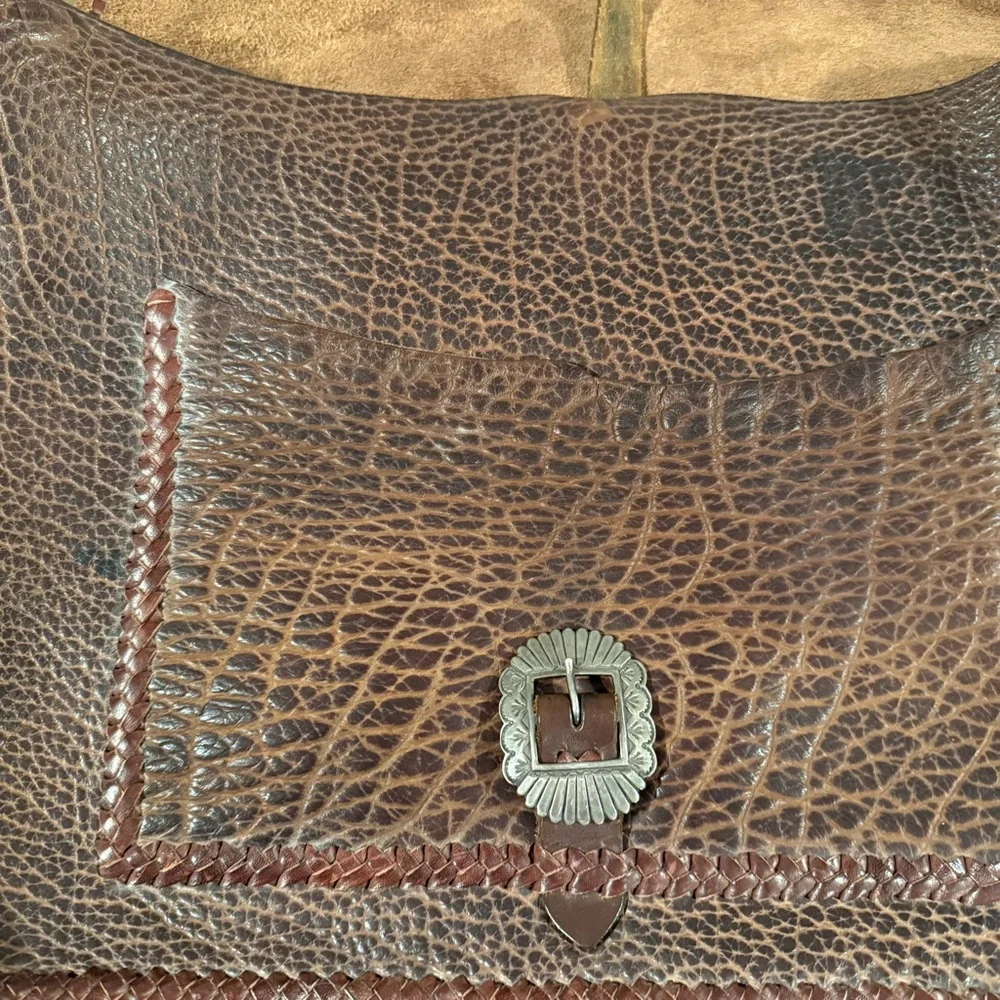 Artisan Handmade Leather Messenger Bag – Rustic Distressed Brown
